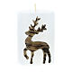 White Christmas candles reindeer decor 4 pcs 80x60 mm s3