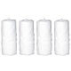 Christmas candles with snow effect, set of 4, 150x60 mm s1