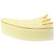 Ivory comet tail candle 3 flame 8x25x15 cm s1