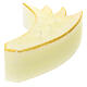 Ivory comet tail candle 3 flame 8x25x15 cm s2