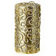 Candle with golden Baroque decoration, 7 cm of diameter s2