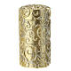 Golden baroque candle diameter 5 cm s1