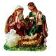 Candela Sacra Famiglia pecore 10x10x5 cm s5