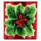 Holly red candle circumference 10 cm s2