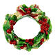 Christmas wreath-shaped candle of 12 cm of diameter s1