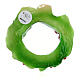 Christmas wreath-shaped candle of 12 cm of diameter s3