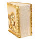 Kerze Buch mit in gold, 15x10x10 cm s2