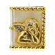 Book-shaped candle with embossed angel 15x10x10 cm s1