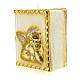 Book-shaped candle with embossed angel 15x10x10 cm s2