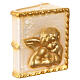 Candela libro angioletto dorato 15x10x10 cm s3