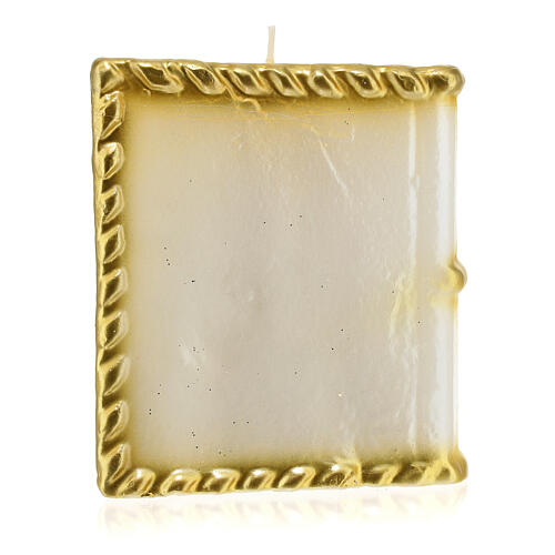 Golden angel book candle 15x10x10 cm 4
