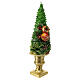 Candle of 10 cm of diameter, fruit tree on a golden pedestal s4