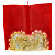 Kerze Buch mit Krippenszene rot, 15x15x10 cm s4