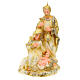 Candela Natività dorata strass 25x15x10 cm s1