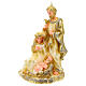 Candle Holy Family golden glitter 25x15x10 cm s3