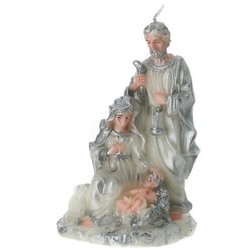 Holy Family candle with sheep 25x15x10 cm 1