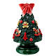 Christmas tree candle with teddy bears and rocking horses, 15 cm of diameter s1