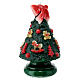Christmas tree candle with teddy bears and rocking horses, 15 cm of diameter s4