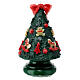Christmas tree candle with teddy bears and rocking horses, 15 cm of diameter s5