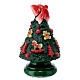 Christmas tree candle bear and horses 15 cm diameter s4