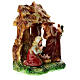 Candle nativity stable 25x20x20 cm 15 cm Holy Family s3