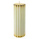 Striped golden candle with embossed decoration, 5 cm of diameter s5