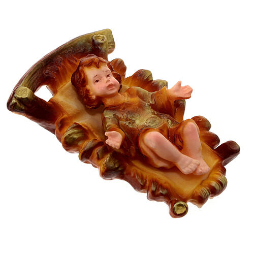 Bougie mangeoire paille Enfant Jésus 5x10x15 cm 2