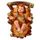 Bougie mangeoire paille Enfant Jésus 5x10x15 cm s1