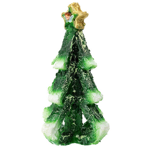 Stylised Christmas tree candle with star on the top, 20 cm of diameter 2