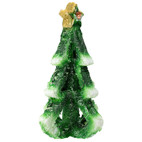 Stylised Christmas tree candle with star on the top, 20 cm of diameter 3