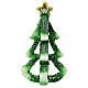 Stylised Christmas tree candle with star on the top, 20 cm of diameter s1