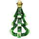 Vela árvore de Natal design com estrela e anjos diâmetro 20 cm s4