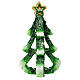 Vela árvore de Natal design com estrela e anjos diâmetro 20 cm s5