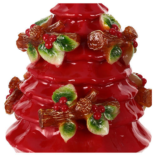 Christmas tree candle with trunks holly d. 15 cm 2