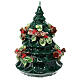 Christmas tree candle with trunks holly d. 15 cm s3