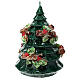 Christmas tree candle with trunks holly d. 15 cm s4