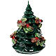 Christmas tree candle with trunks holly d. 15 cm s5
