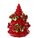 Christmas tree candle with trunks holly d. 15 cm s1