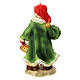 Candela Babbo Natale pacchetti mantello verde 30x20x10 cm s5