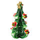 Design Christmas tree candle with star on the top and poinsettia flowers, 20 cm of diameter s4