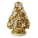 Golden Christmas tree candle holly pearls d. 20 cm s4