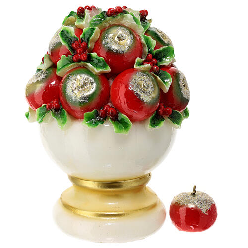 Candle apple holly bowl d. 25 cm 4