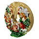 Candle, Nativity Scene wreath with Wise Men, 30 cm of diameter s3