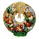 Vela coroa de Natal com Natividade e Reis Magos diâmetro 30 cm s1