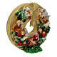 Vela coroa de Natal com Natividade e Reis Magos diâmetro 30 cm s5