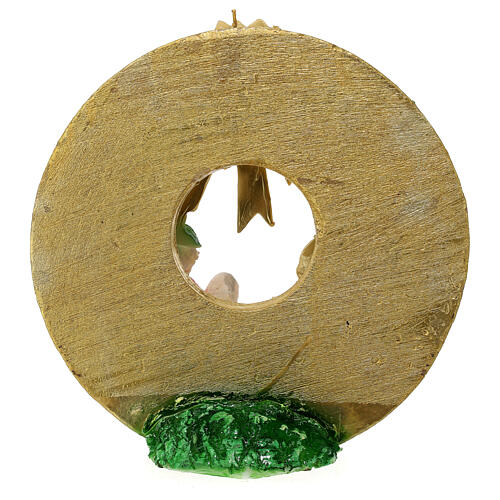 Round candle Nativity Magi Kings disc d. 30 cm 7