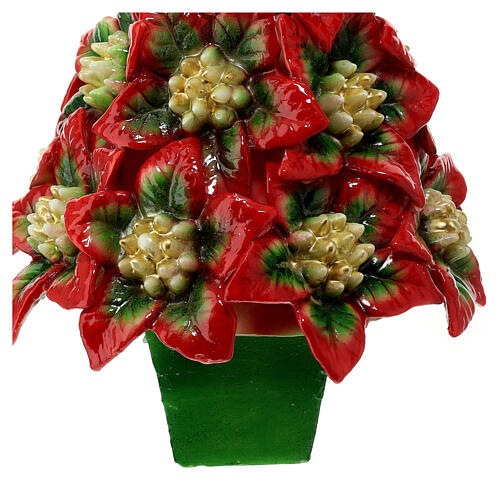 Christmas tree candle of poinsettia, 25 cm of diameter 4