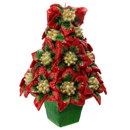 Christmas tree candle of poinsettia, 25 cm of diameter 5