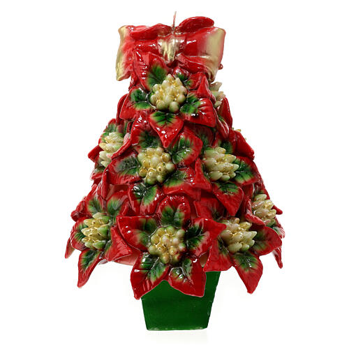Christmas tree candle of poinsettia, 25 cm of diameter 6