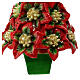 Christmas tree candle of poinsettia, 25 cm of diameter s4